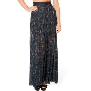 BlackMilk Deathly Hallows Sheer Maxi Skirt